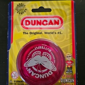 Duncan Original Yo-Yo Classic Series Butterfly Red/Silver New Factory Sealed
